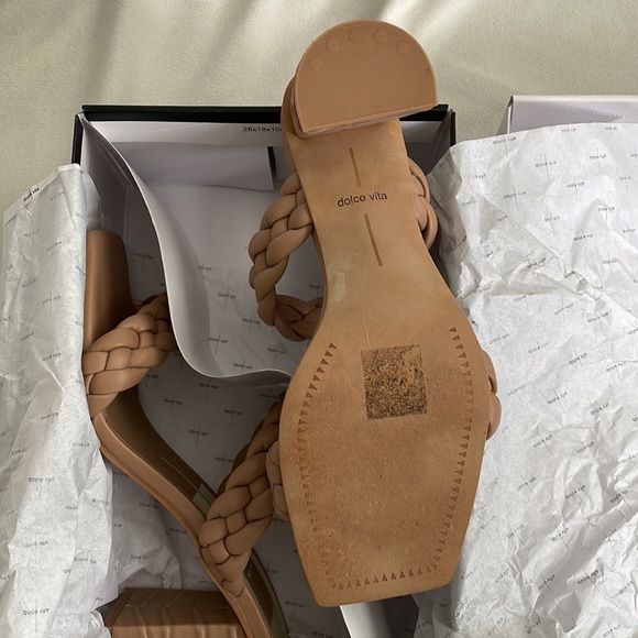 Dolce Vita Paily Braided Sandal in Cafe - Picture 3 of 3